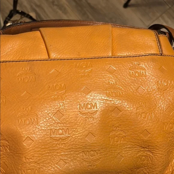 MCM Orange Leather Bag